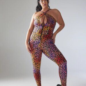 Savage x Fenty Hotline jumpsuit in caramel leopard